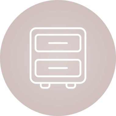 Çanta simgesinin vektör illüstrasyonu