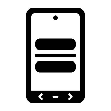 telefon vektörü simgesi düz simgesi