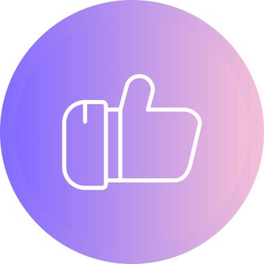 Başparmağını kaldır. Web simgesi basit illüstrasyon