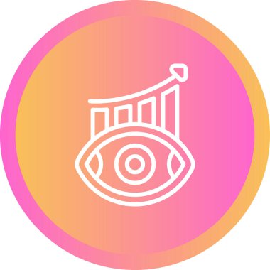 Göz simgesi vektör illüstrasyonu