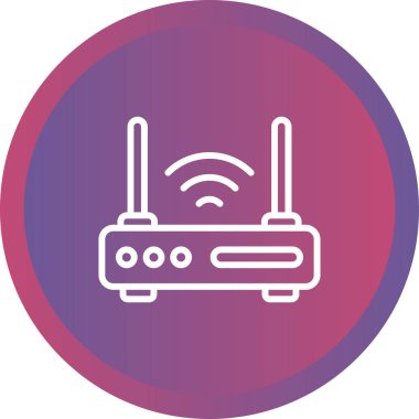 router simgesi web basit illüstrasyon