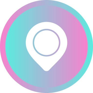 konum. Web simgesi basit illüstrasyon