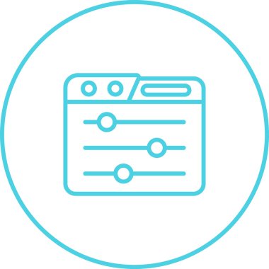 Web simgesi vektör illüstrasyonu