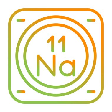 sodyum kimyasal element simgesi, basit satır biçimi