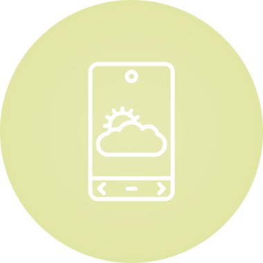 bulut vektörü simgesi modern illüstrasyon