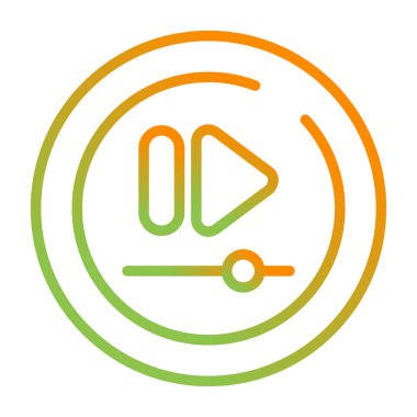 vektör Müzik player simgesi