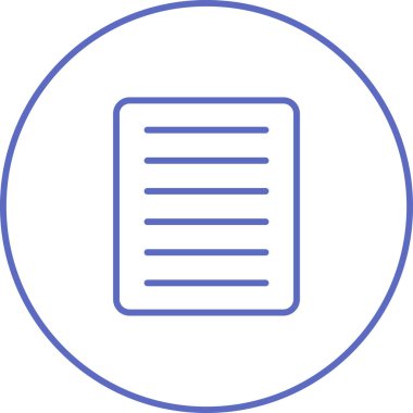 Belge. Web simgesi basit illüstrasyon