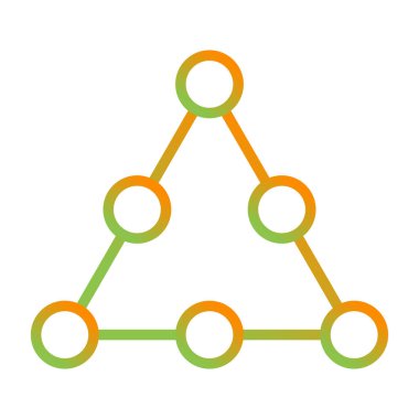 Bir ağaç simgesinin vektör illüstrasyonu