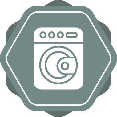 Eşsiz çamaşır vektörü simgesi