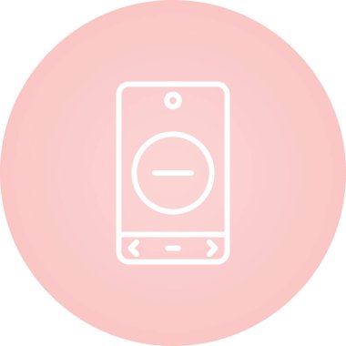 Benzersiz cep telefonu vektör simgesi