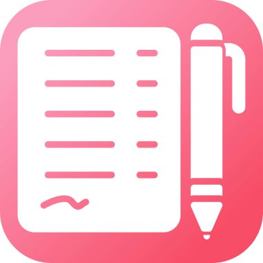 Belge. Web simgesi basit illüstrasyon