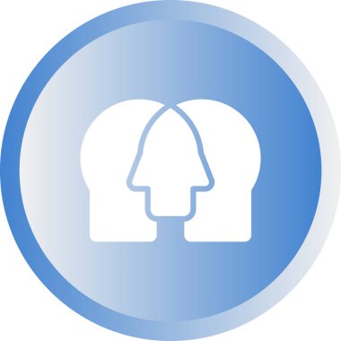 İki şekilli ikonlu kadın kafası