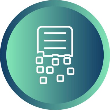 Basit vektör simgesi, kontrol listesi illüstrasyonu