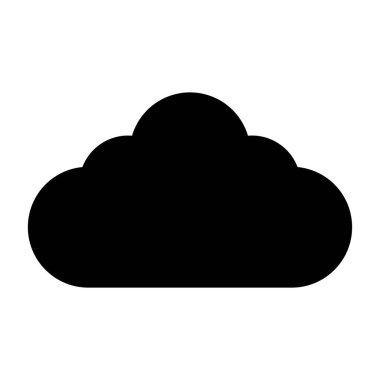 Kolayca değiştirebilen ya da düzenleyebilen bulut hesaplama vektör simgesi