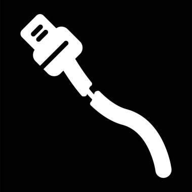 Kırık Kablo ağ simgesi vektör illüstrasyonu