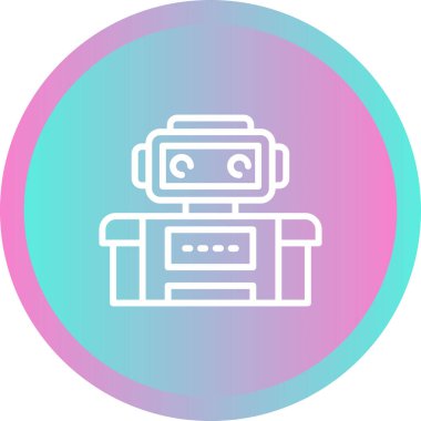 robot web simgesi vektör illüstrasyonu