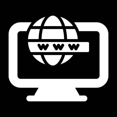 Bilgisayar web simge vektör çizim