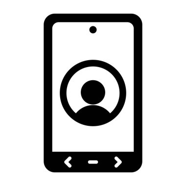 Glif tasarımında cep telefonu simgesi