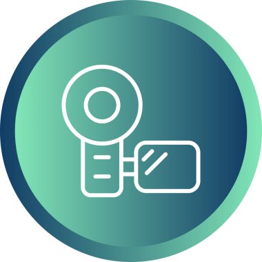 video kamera web simgesi vektör illüstrasyonu