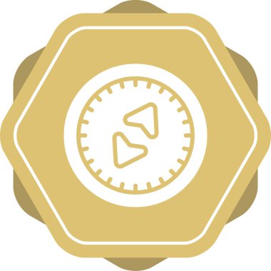 pusula simgesi web basit illüstrasyon