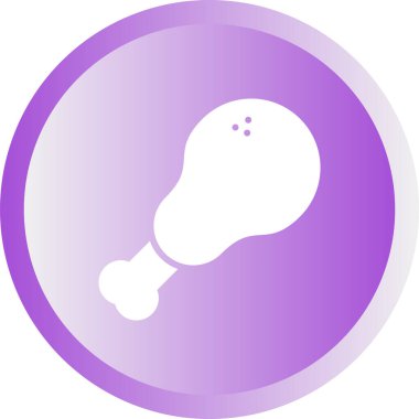 Bir lamba simgesinin vektör illüstrasyonu