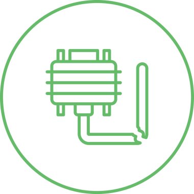 Kırık Kablo ağ simgesi vektör illüstrasyonu