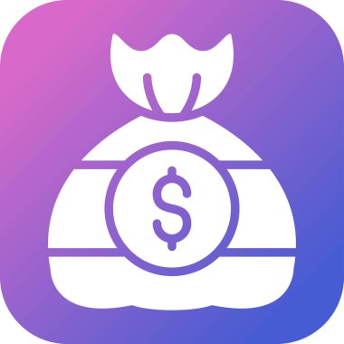 para çantası simgesi, vektör illüstrasyonu