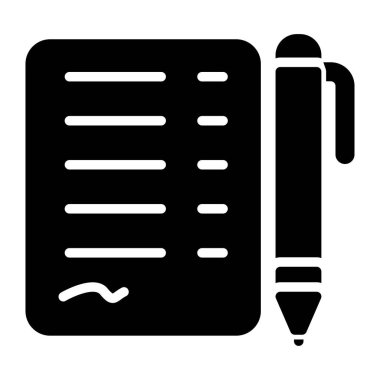 Kalem. Web simgesi basit tasarım