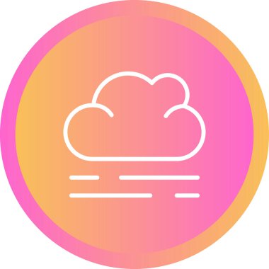 Modern bulut simgesinin vektör illüstrasyonu