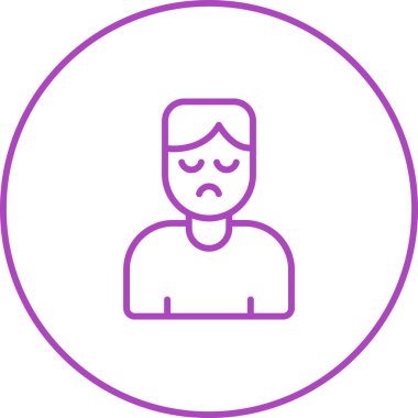 avatar erkek kişisi simgesi ana hatlar biçiminde