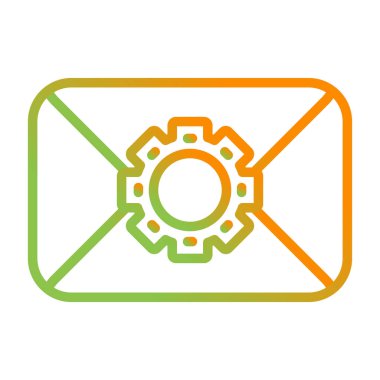 zarf web simgesi vektör illüstrasyonu 