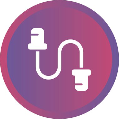 Kablo simgesinin vektör illüstrasyonu