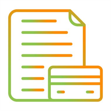 belge simgesi vektör illüstrasyonu