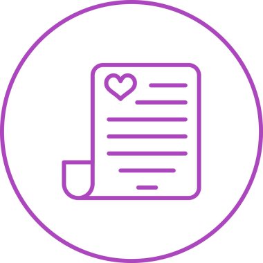 pano simgesi vektör illüstrasyon tasarımlı kalp