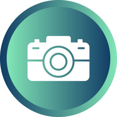 Kamera. Web simgesi basit illüstrasyon