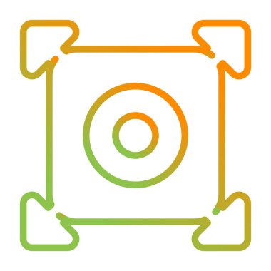 Kamera. Web simgesi basit illüstrasyon