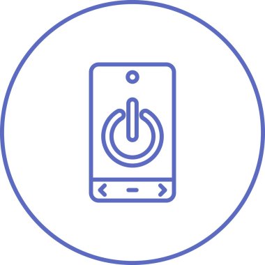 Telefon vektör satırı simgesi