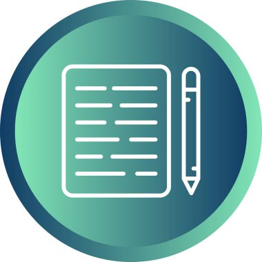 Belge Düzenle Web simgesi vektör illüstrasyonuName