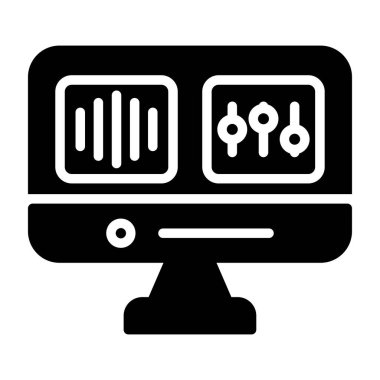 Seo simgesinin vektör illüstrasyonu