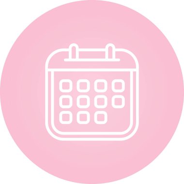 Takvim web simge vektör çizim