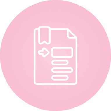 Dosya vektör simgesi modern basit vektör illüstrasyonu