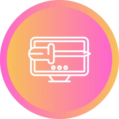 seo modern simgesinin vektör illüstrasyonu