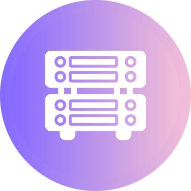 sunucu web simgesi vektör illüstrasyonu