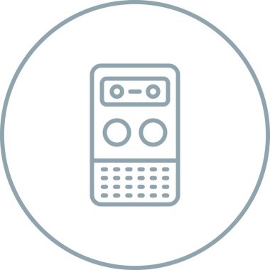 radyo simgesi vektör illüstrasyonu