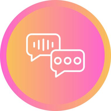 konuşma balonu simgesi, vektör illüstrasyonu