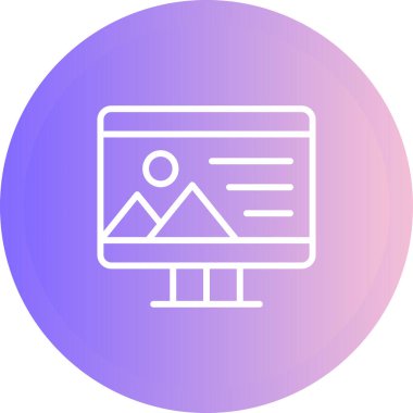 Harita. Web simgesi basit illüstrasyon