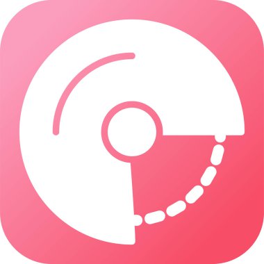 Müzik çalar simgesinin vektör illüstrasyonu