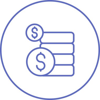 Dolar işaretinin vektör simgesi