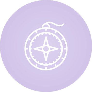 pusula simgesi web basit illüstrasyon