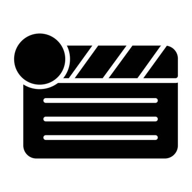 film alkış simgesi vektör illüstrasyonu